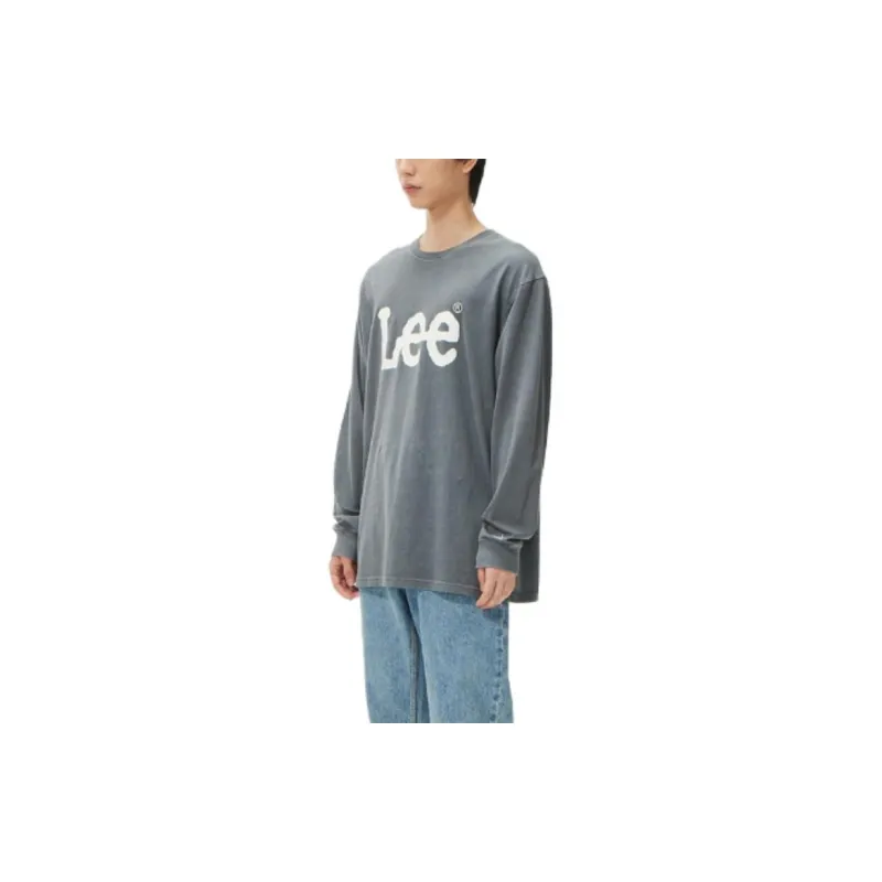 Lee T Shirt Unisex Charcoal Gray-4