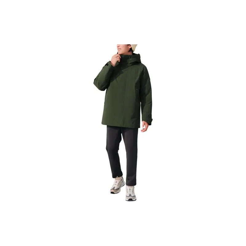 Skechers Down Jacket Men's Black Forest Green-4