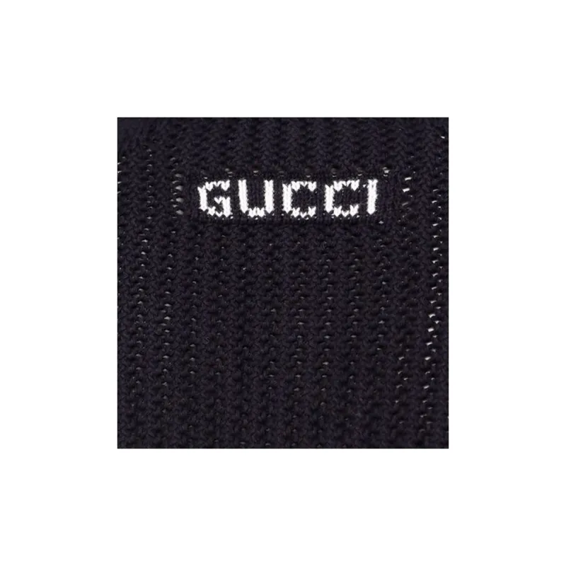 GUCCI Logo Embroidered Button Up Cardigan-8