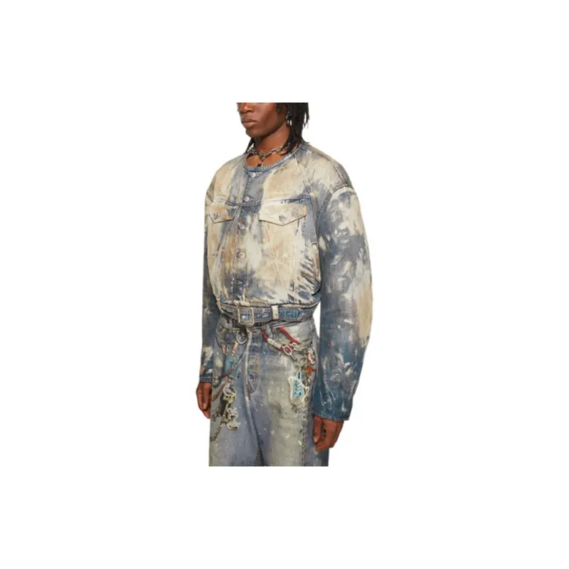 Acne Studios Destroyed Relaxed Denim Jacket-2
