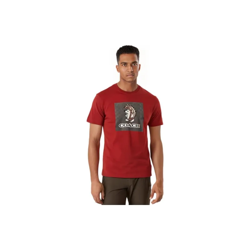 COACH T-Shirts Men Red-7