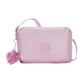 Kipling Recycled Polyester Shoulder Bag, Crossbody Bag Medium Size Women's Metallic Pink Purple