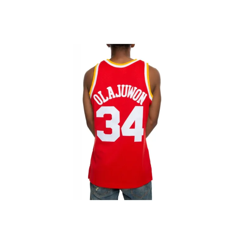 Mitchell Ness Basketball Jerseys Men Red-3