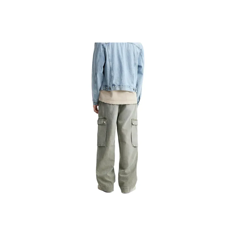 ZARA Cargo Pants Men Khaki-3