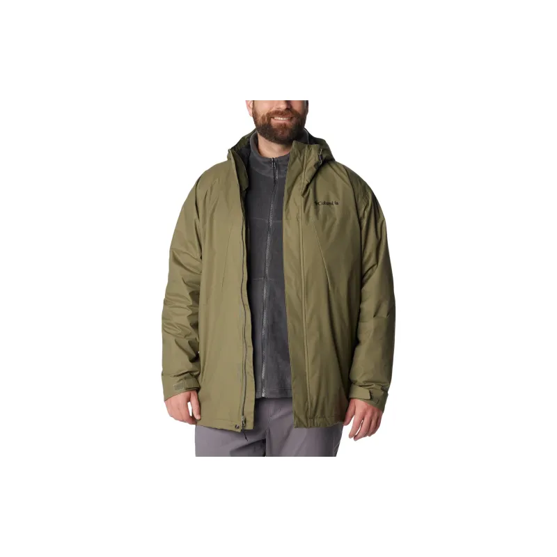 Columbia Windbreaker Jackets Men Stone Green-4