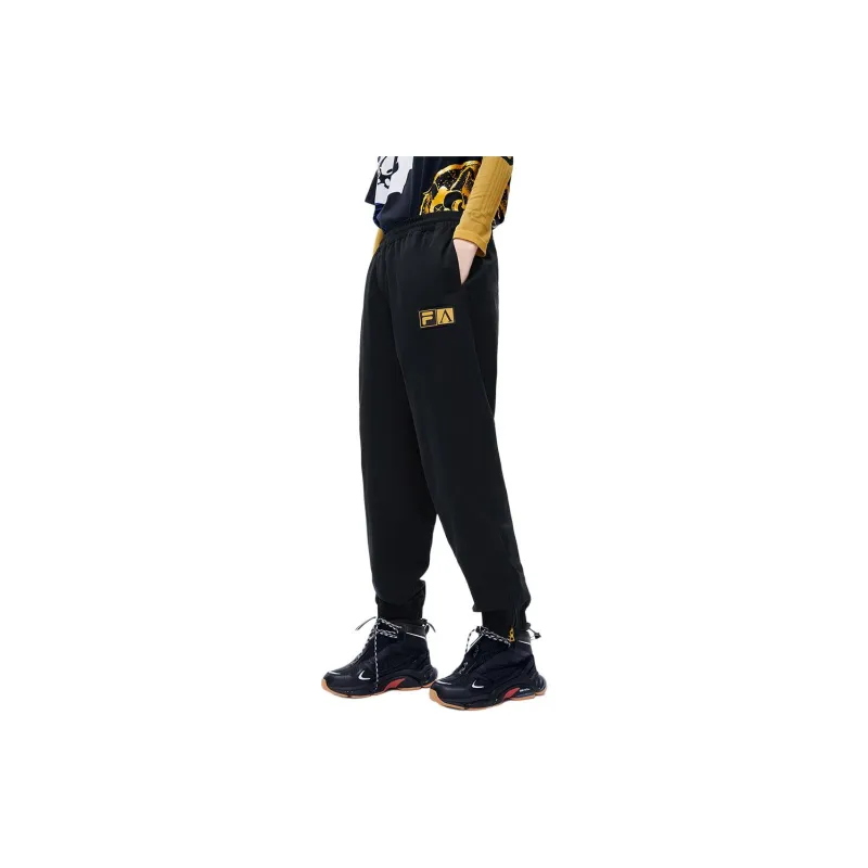 FILA FUSION x Aries Knitted Sports Pants Unisex Pitch Black-3