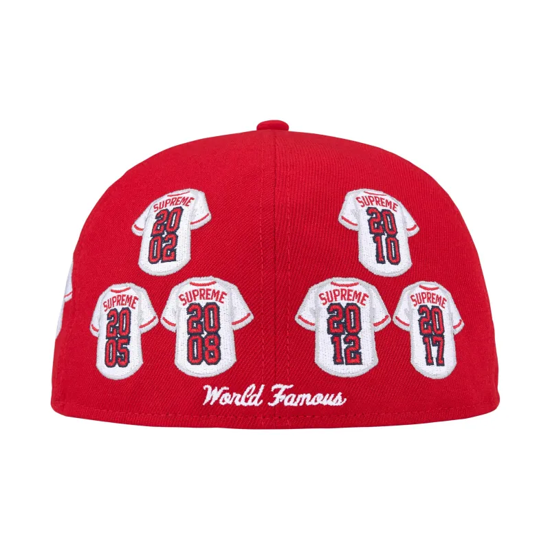 Supreme Jerseys Box Logo New Era Fitted Hat-1