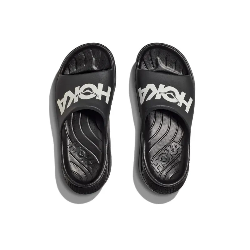 HOKA ONE ONE Ora Athletic Slide Black White-2
