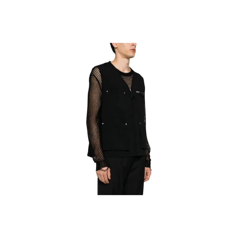 MM6 Maison Margiela Multi pocket Zip up Gilet-3