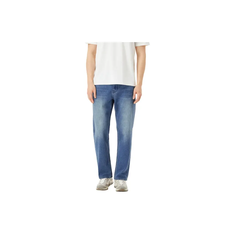 KOLON SPORT Regular Fit Medium Denim Pants Jeans Men's Blue-2