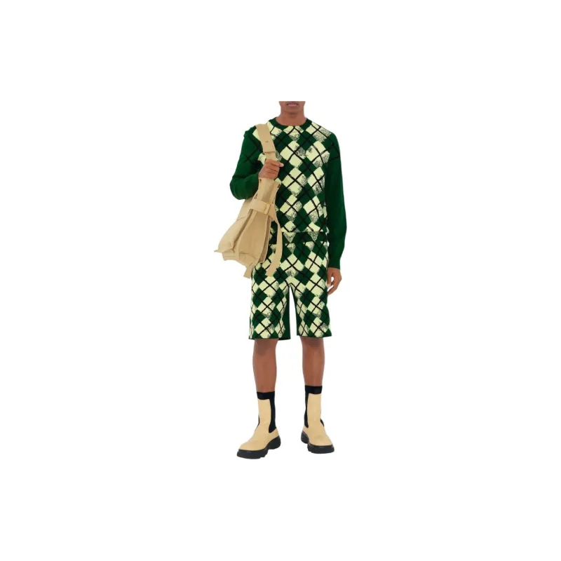Burberry SS24 Casual Shorts Men's Ivy Green-3