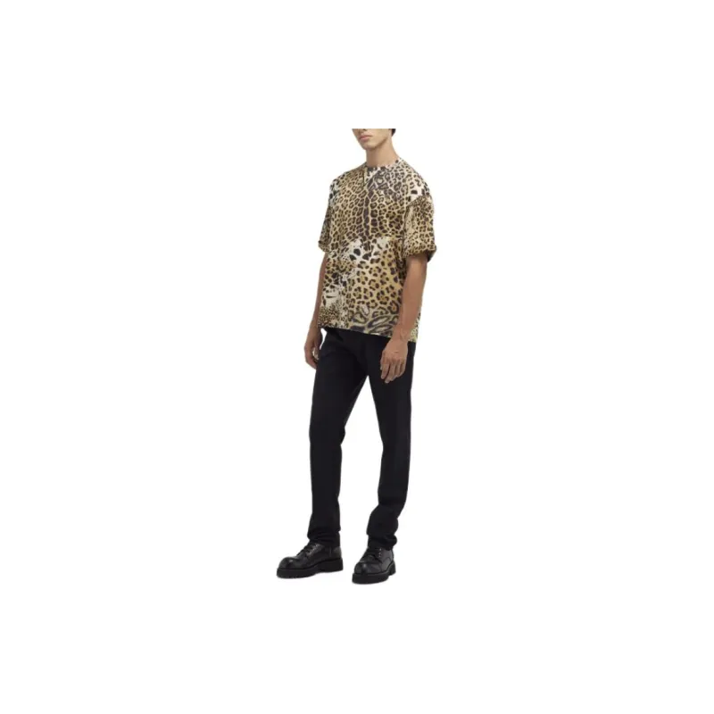 Roberto Cavalli Leopard-print Cotton Dress-3