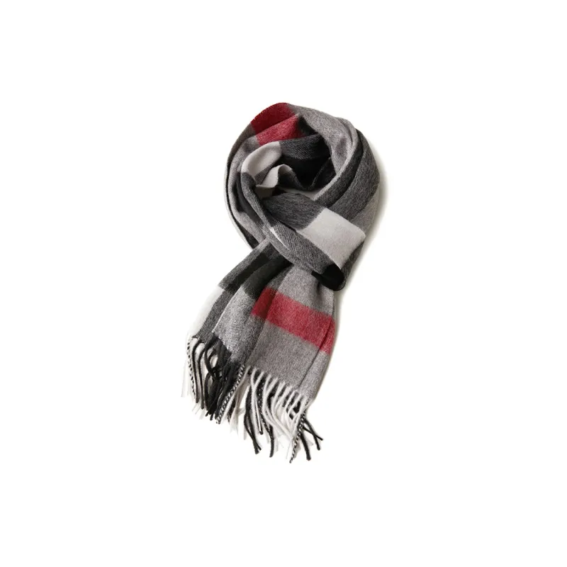 H YXIANG Wool Knit Scarves Women's-3