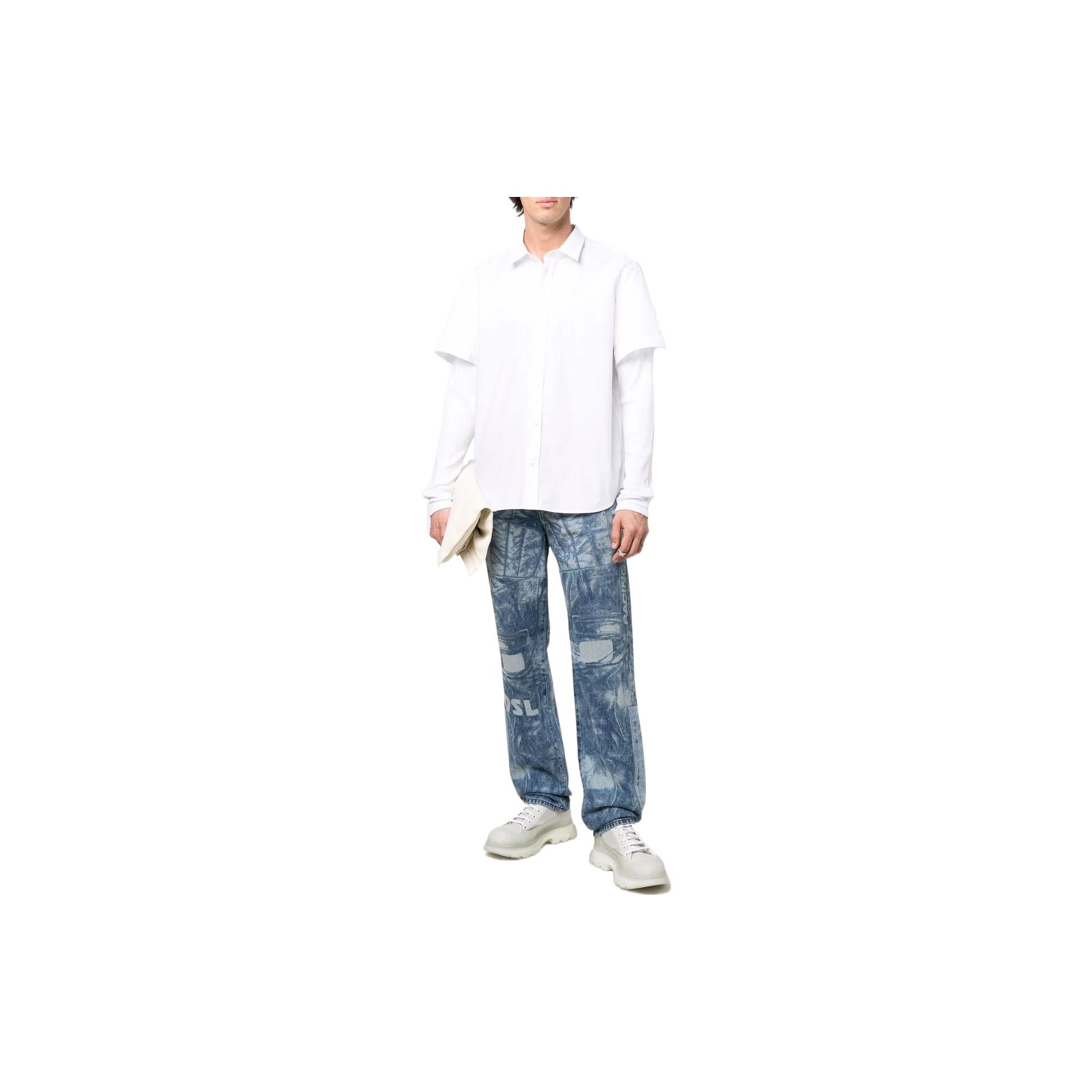 DIESEL 1955 Laser-print Straight-leg Jeans - POIZON DIESEL 1955 Laser-print Straight-leg Jeans - POIZON