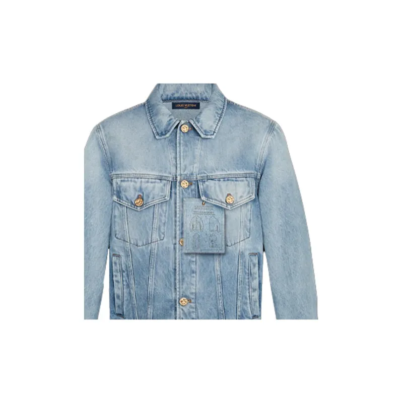 LOUIS VUITTON LOUIS VUITTON Staples Edition Dna Denim Jacket-4