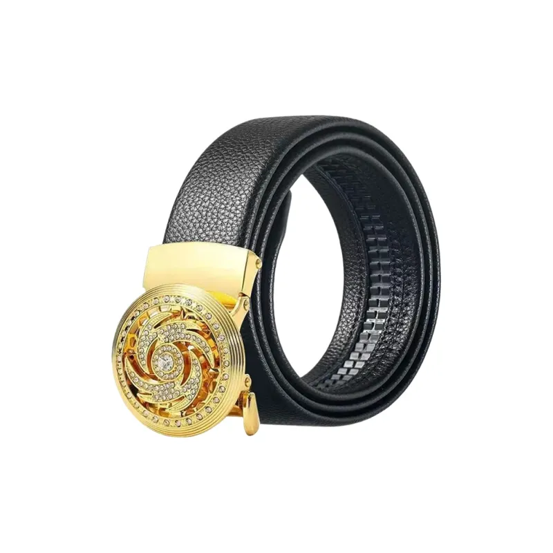 CARTELO Cow Split Leather Belts Men's Width 3.5cm Gift Box Set-7