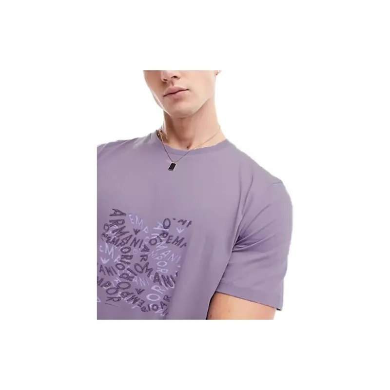 EMPORIO ARMANI SS24 T Shirt Men's Purple-4