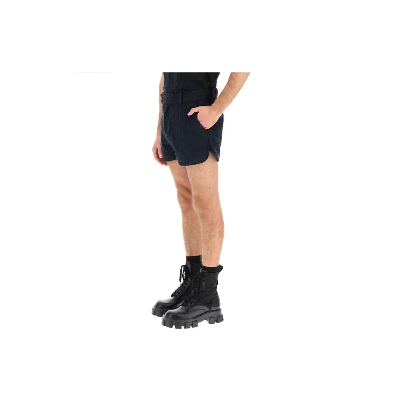 DIOR Casual Shorts Men's Marine Blue-4