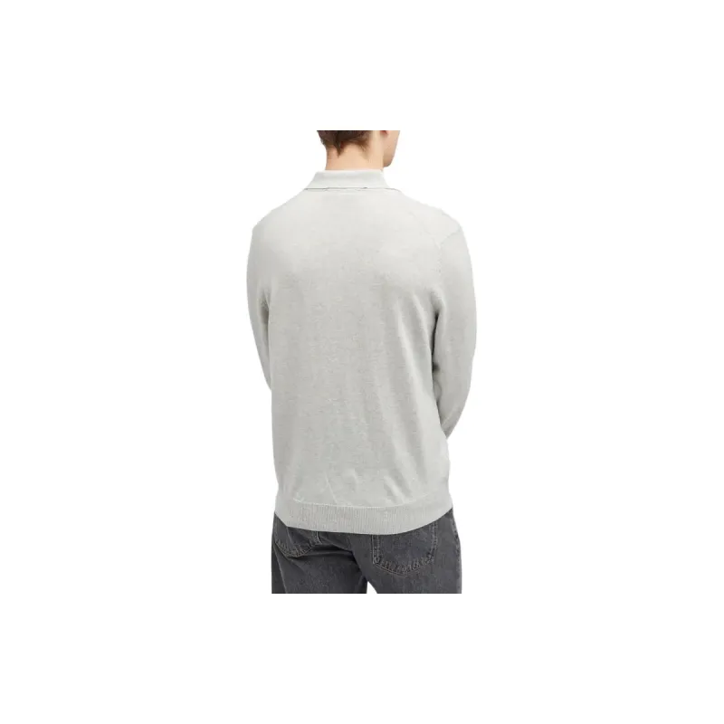 Maison Kitsune Fox Head Patch Fine Knit Polo Shirt-3