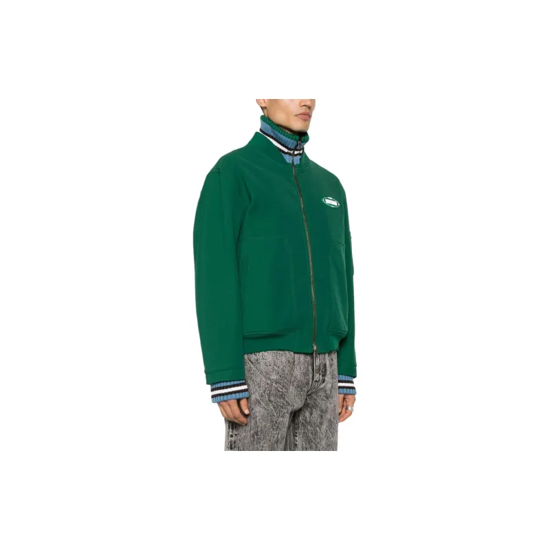 MOSCHINO Logo appliqué Bomber Jacket-3