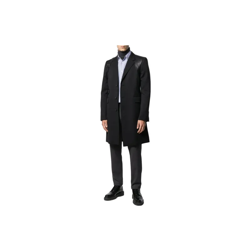 Alexander McQueen Coats Men Black-1