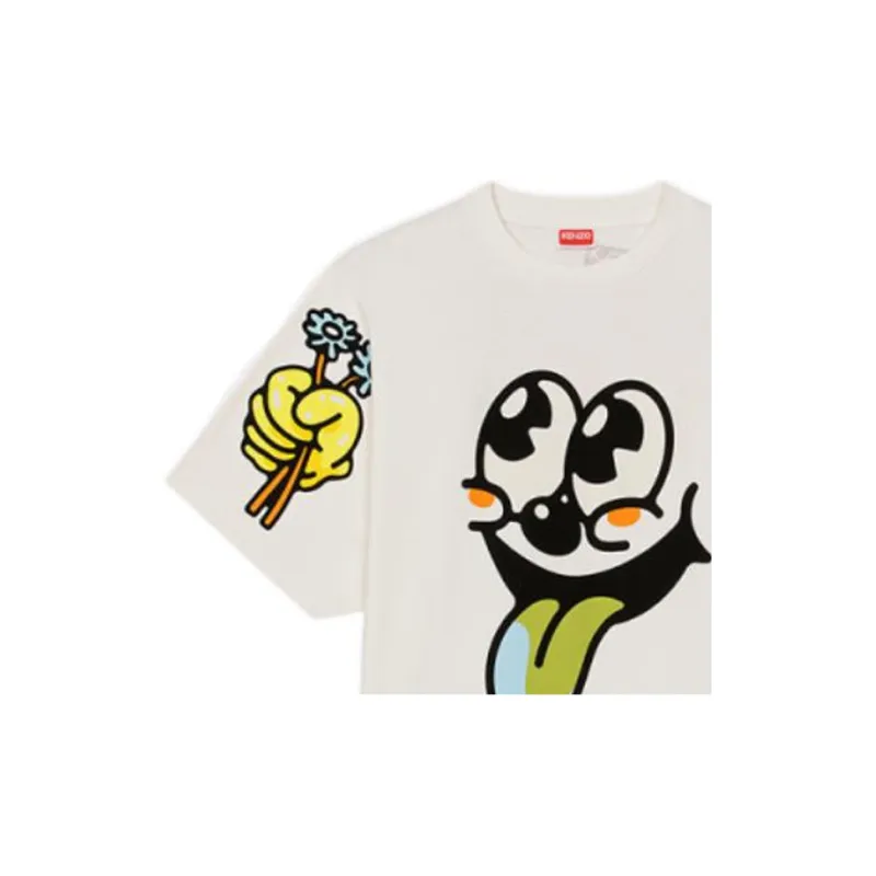 KENZO T Shirts Men Ecru-4
