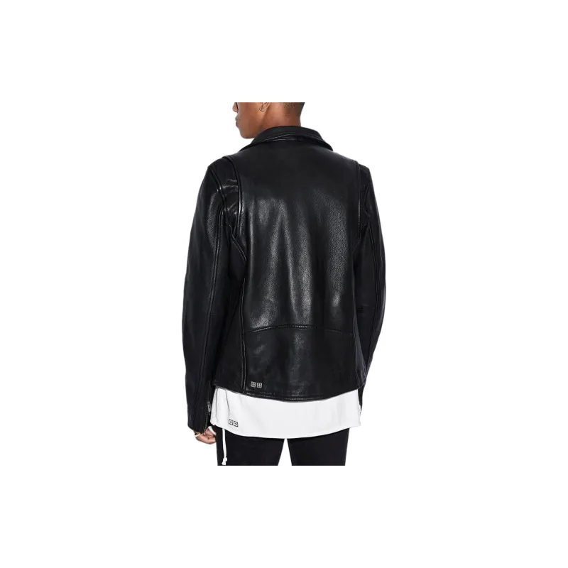 Ksubi FW24 Leather Jacket Men's Black-4