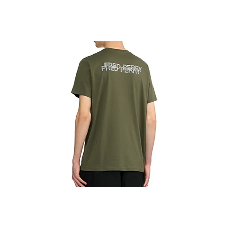 FRED PERRY Logo embroidered Cotton T shirt-1