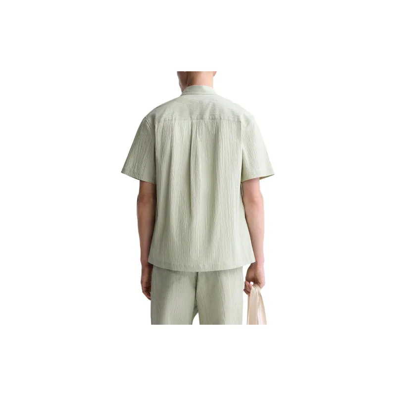 ZARA Shirts Men Light Green-3