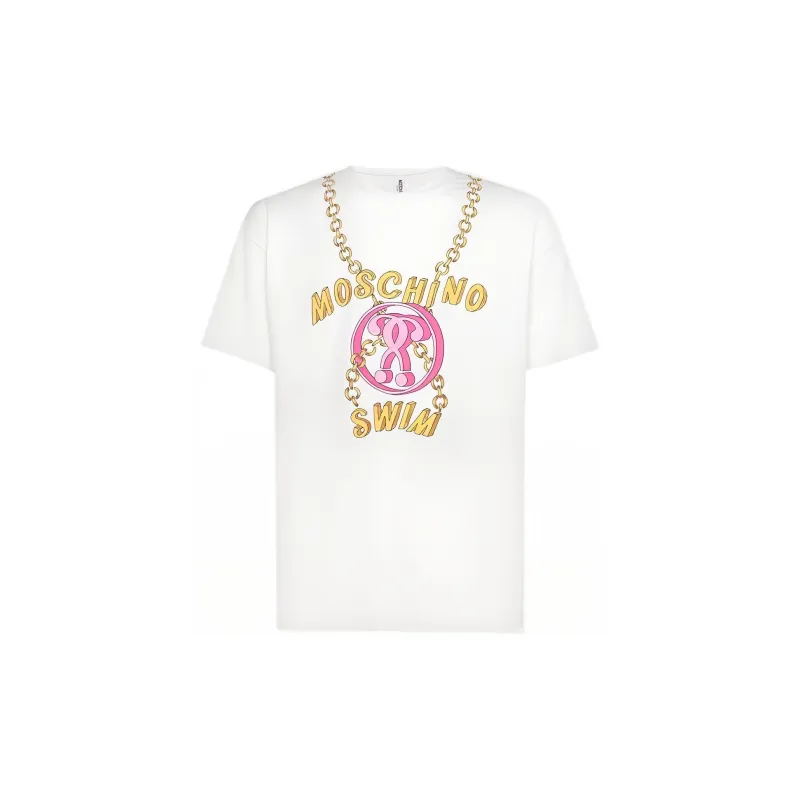 MOSCHINO T Shirts Men White-2
