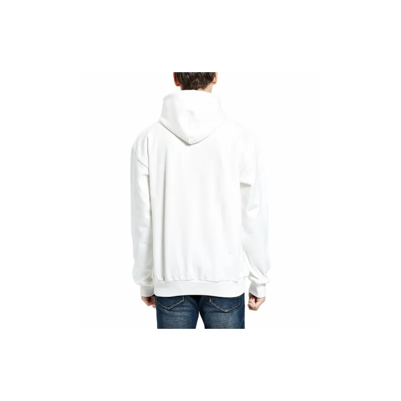 Charlie Luciano Hooded Loose Fit Regular Sweatshirt Unisex White-3