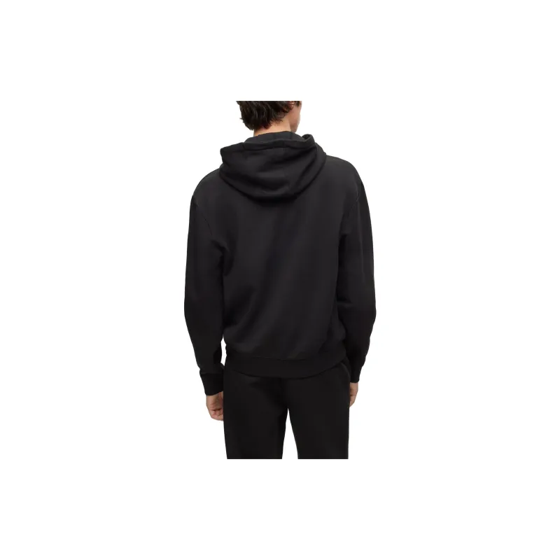 HUGO BOSS Logo Printed Drawstring Hoodie-3