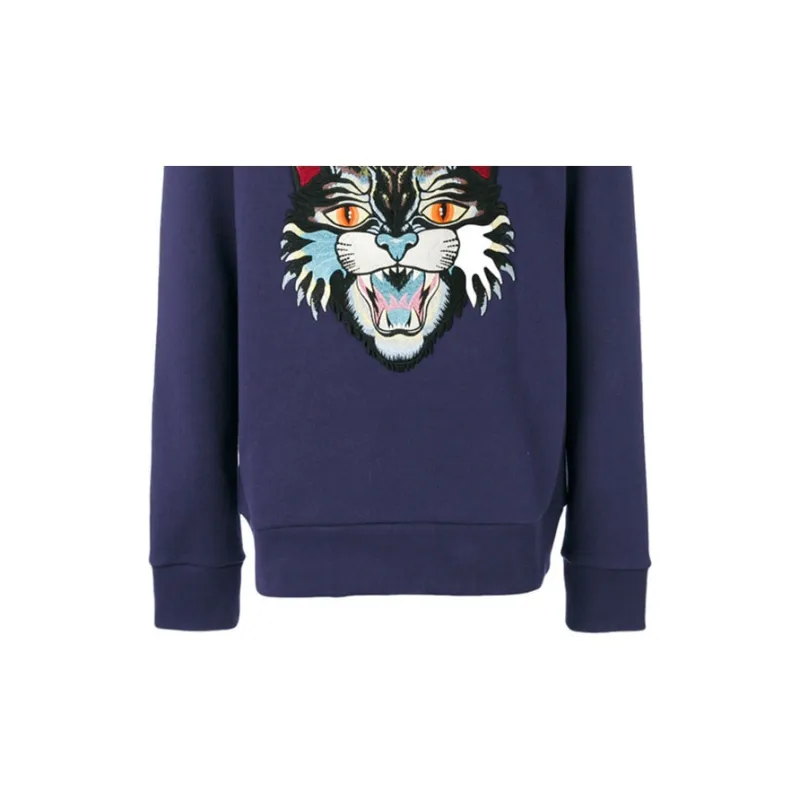 GUCCI Sweatshirts Men Blue-5