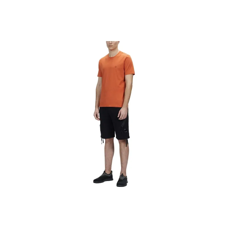 C.P.Company Diagonal Raised Fleece Drawsting Zip Detail Shorts-1