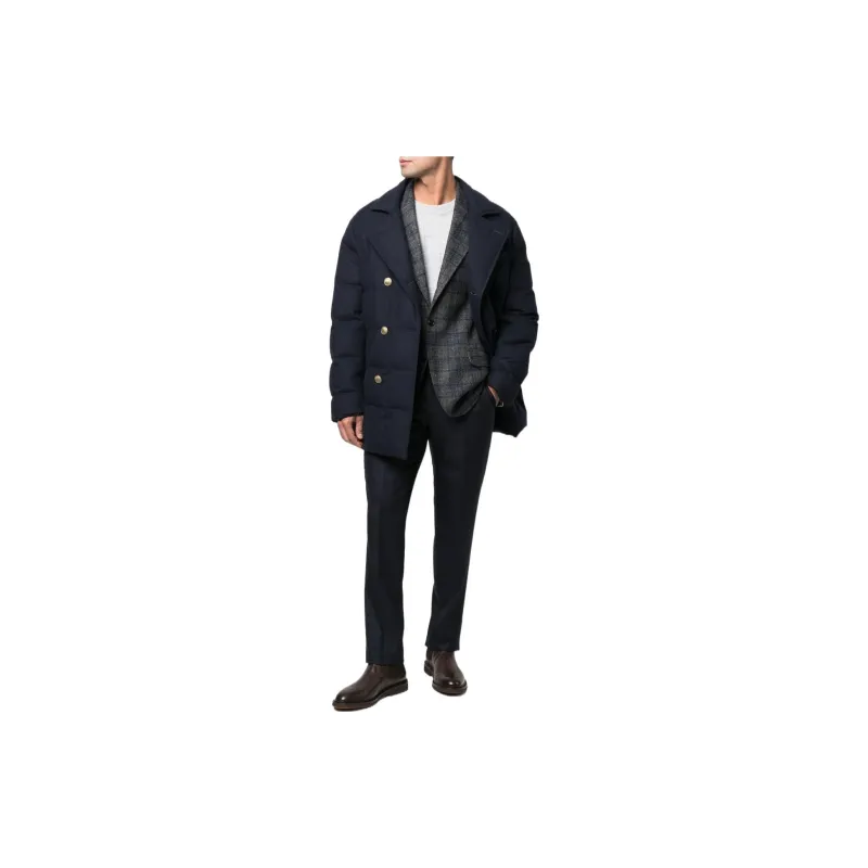Brunello Cucinelli Jackets & Coats Men's Midnight Blue-1