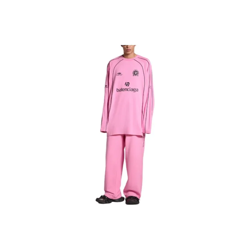 Balenciaga SS24 T Shirt Loose Fit Style Unisex Pink-2
