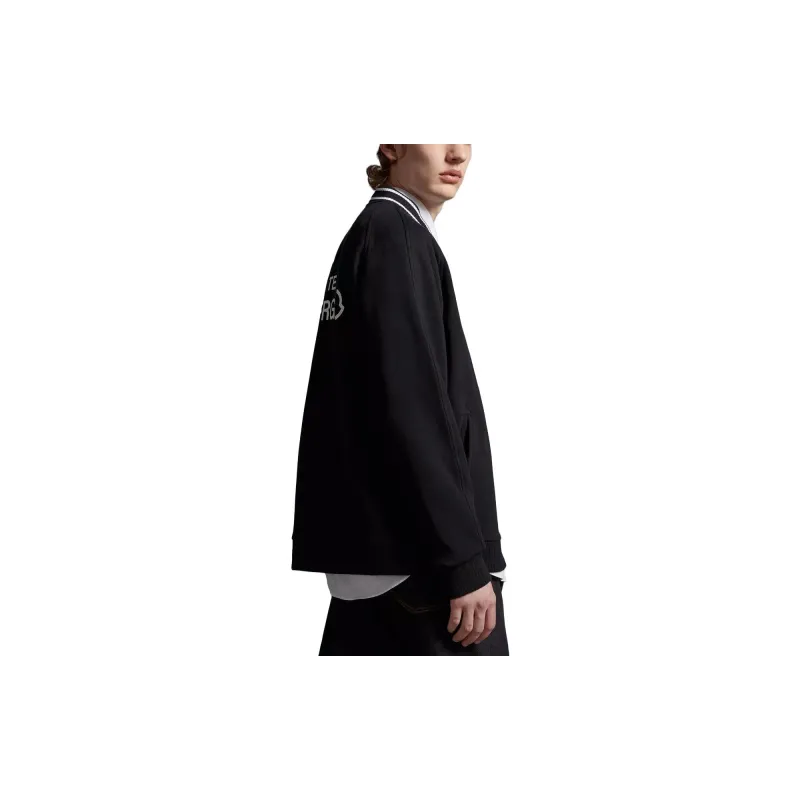 Fragment Design X Moncler Baseball Jerseys Unisex Black-3