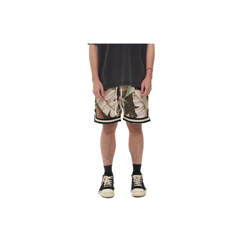 JUNGLE GURL Basketball Loose Fit Casual Shorts Unisex Yellow-2