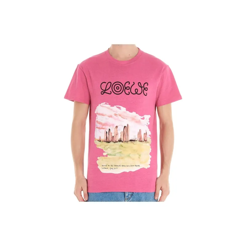 LOEWE T-Shirts Men Pink-1