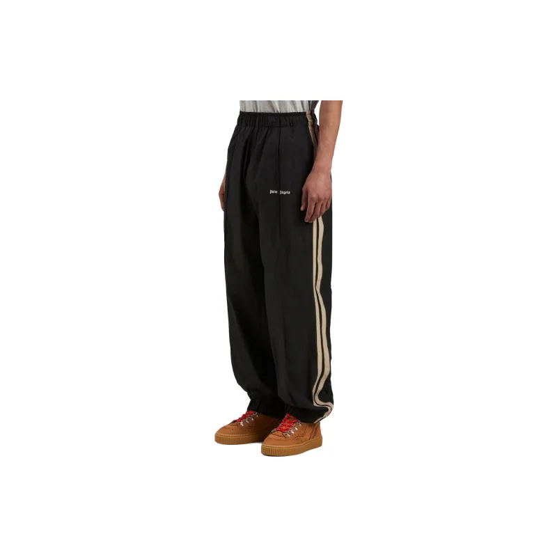 PALM ANGELS Logo Print Side Stripe Track Pants-4