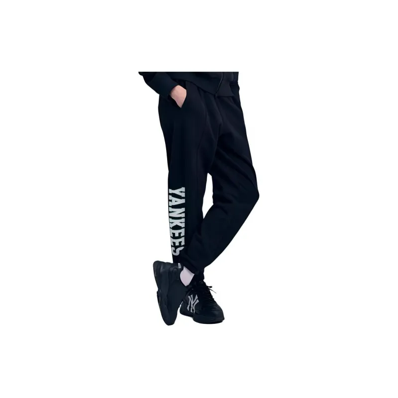MLB New York Yankees Knitted Sweatpants Unisex Black-3