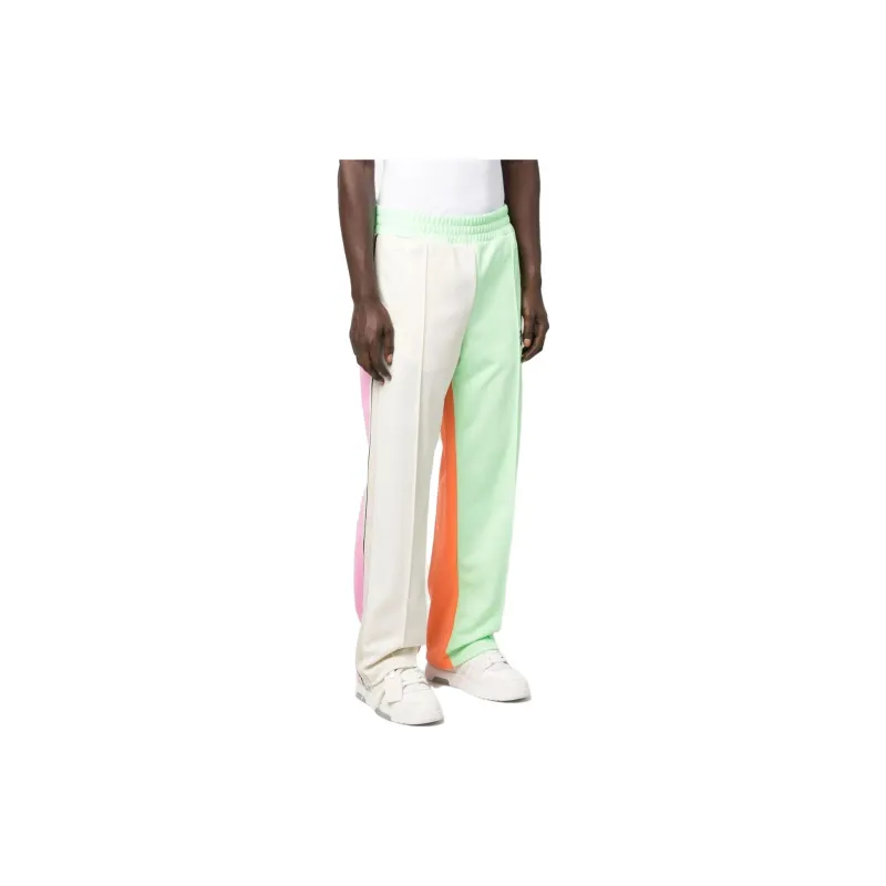 PALM ANGELS Logo Printed Colourblock Track Pants-1