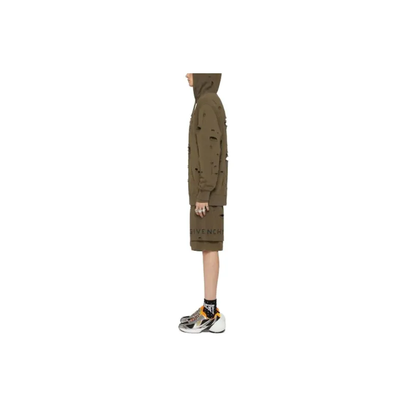 Givenchy Logo print Distressed effect Hoodie-3