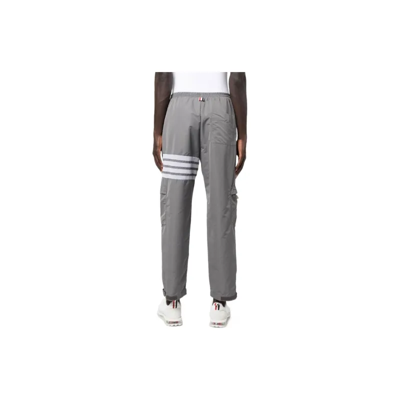THOM BROWNE High Waist 4-Bar Striped Track Pants-2