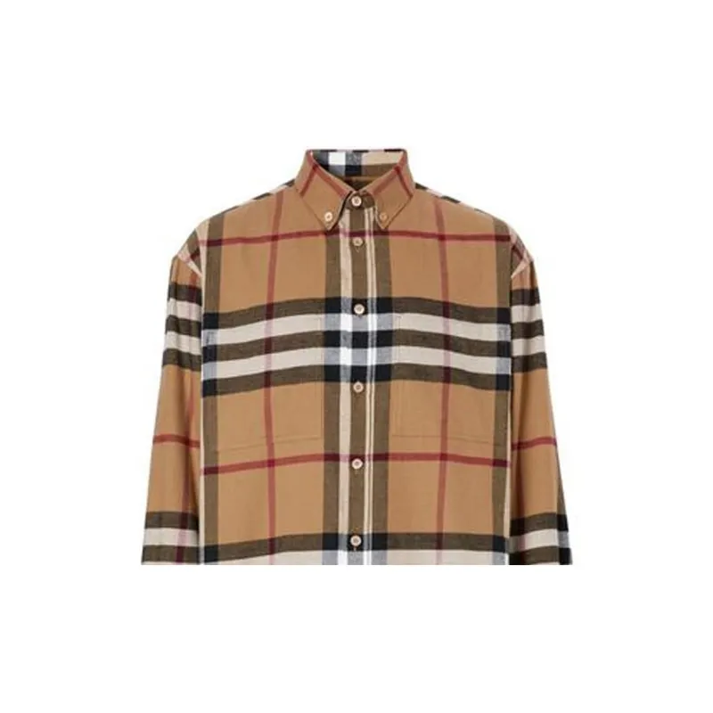 Burberry Shirt Men's Birch Brown-4