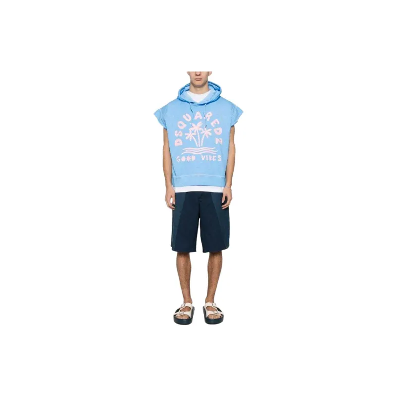 DSQUARED 2 Adriana Short-Sleeved Drawstring Hoodie-1