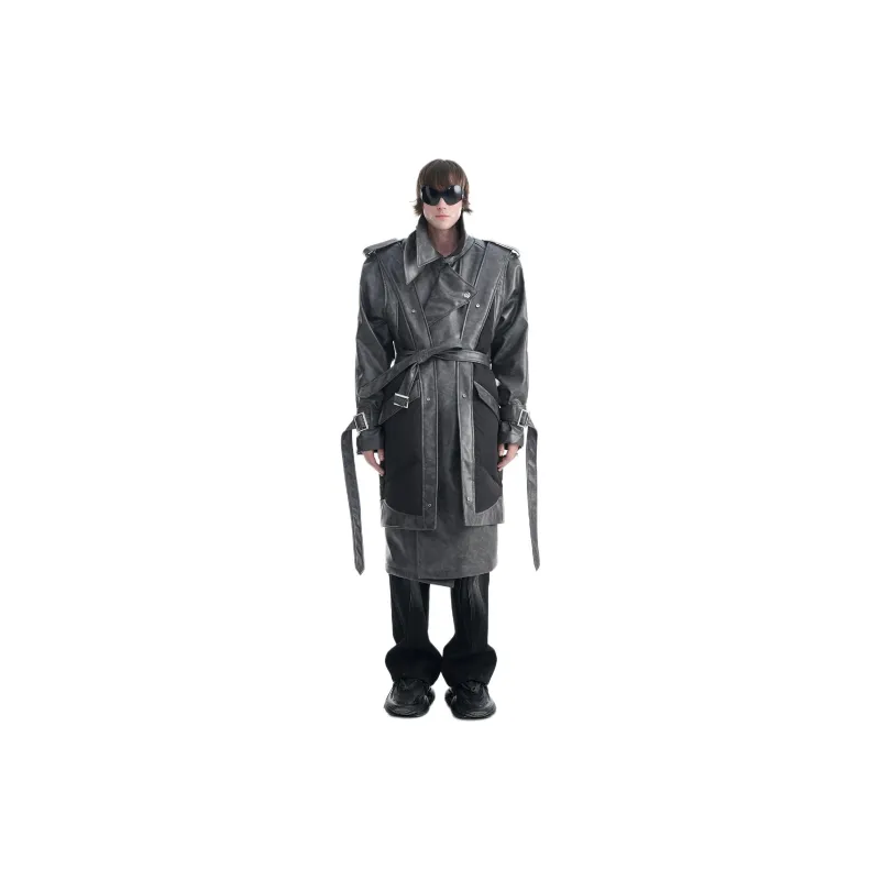 TIWILLTANG Trench Coats Unisex-5