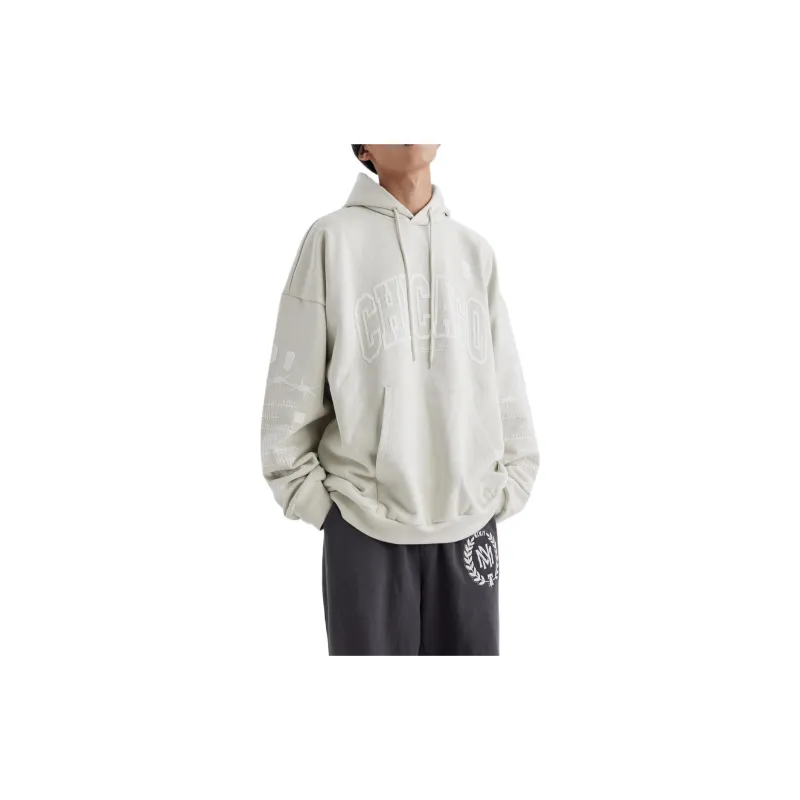 Mitchell Ness Sweatshirts Unisex Light Gray-1
