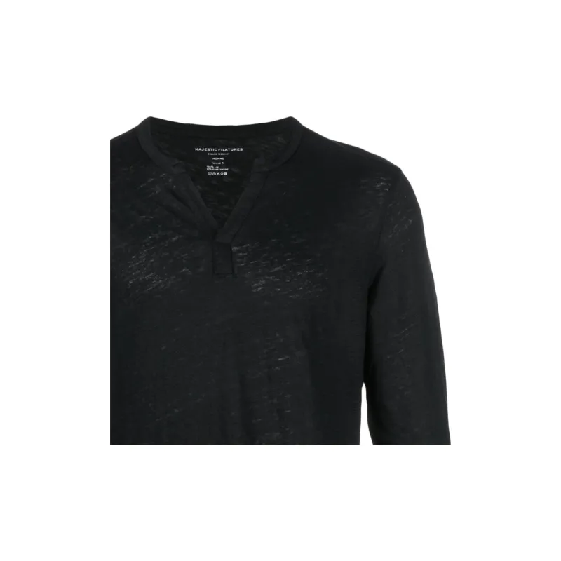 Majestic Filatures V neck Long sleeve Jumper-2