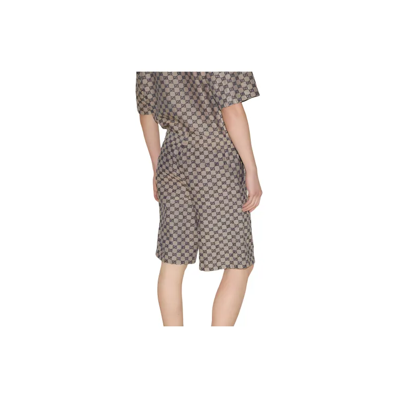 GUCCI Gg Linen Blend Shorts-2